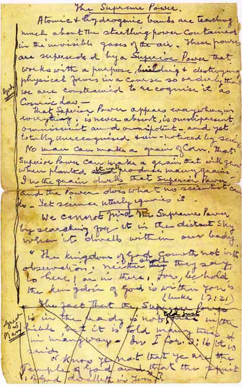 The Supreme Power – Original manuscript by Kirpal Singh